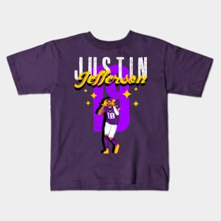 Justin Jefferson 18 - Minnesota Vikings Kids T-Shirt